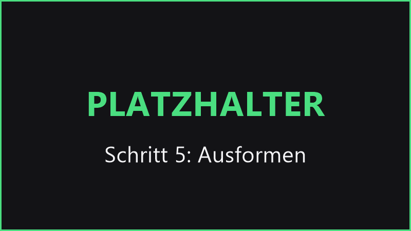 Schritt 5: Beton-Deko ausformen, Kanten schleifen und mit Acrylfarbe bemalen